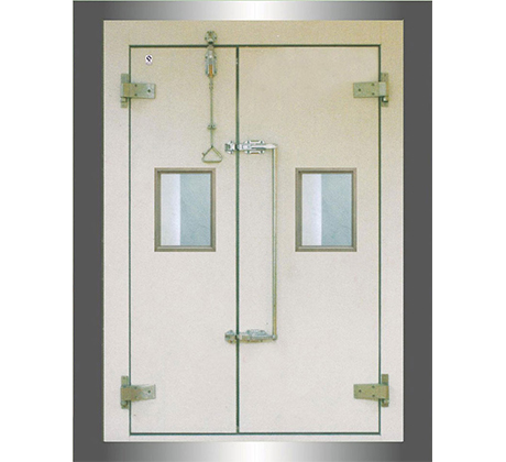 Double open fully buried door FD-2